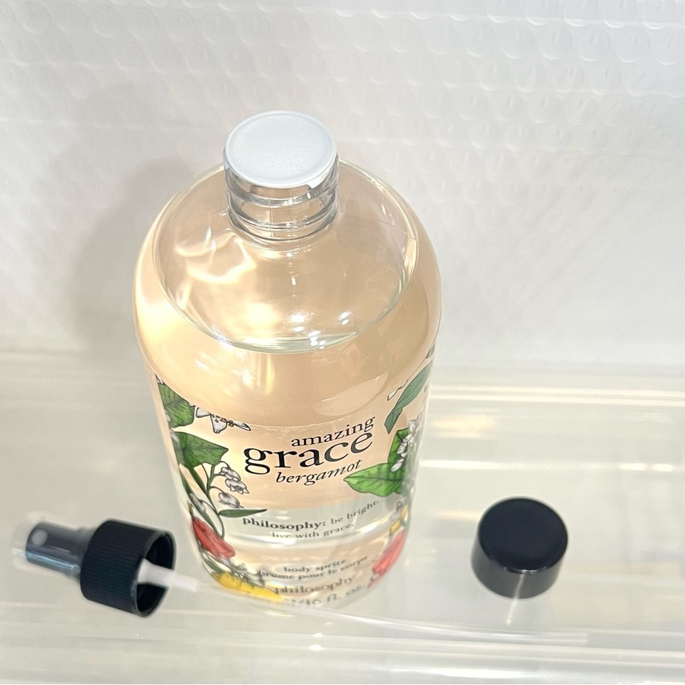 NEW Philosophy Amazing Grace Bergamot Body Spritz Body Spray 16 fl oz W/ Sprayer - Picture 4 of 4